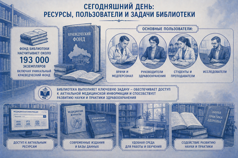 Сегодняшний день: ресурсы, пользователи и задачи библиотеки